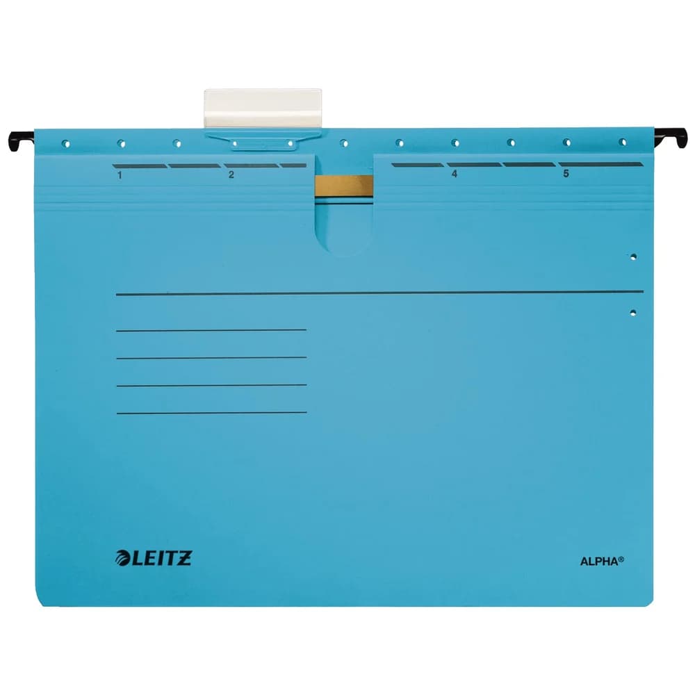 LEITZ Aktenordner Hängehefter Alpha - 5Stk - blau