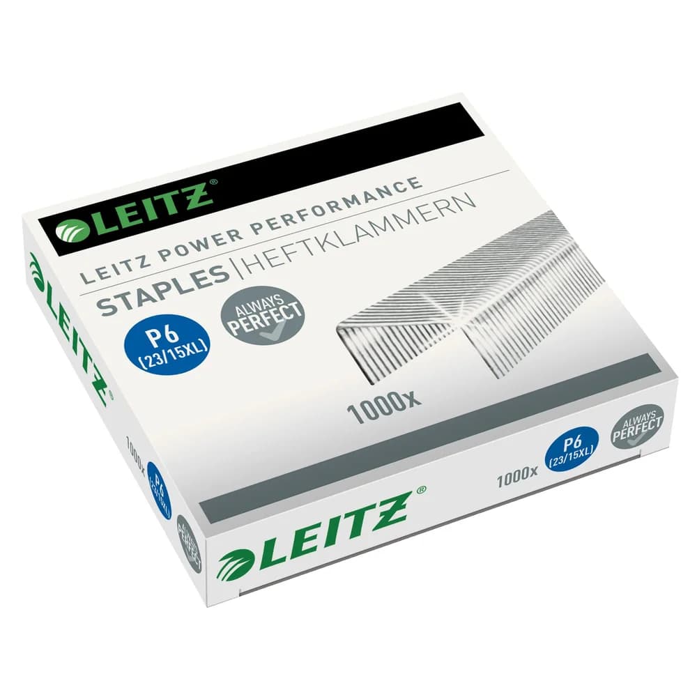 Leitz Heftklammern »23/15 XL« 5579 POWER performance P6 silber