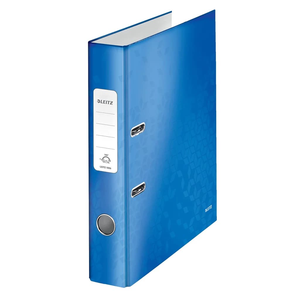 LEITZ Qualitäts-Ordner 180° WOW DIN A4, 5 cm blau