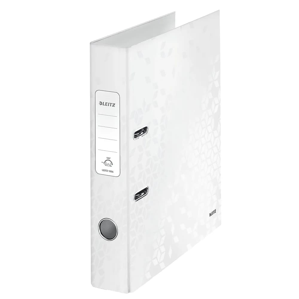 LEITZ Qualitäts-Ordner 180° WOW DIN A4, 5 cm weiß
