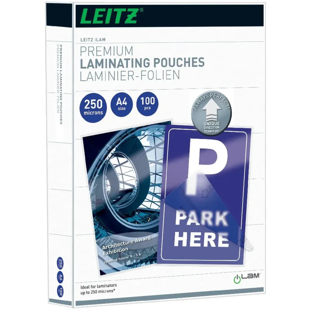 LEITZ Laminierfolien glänzend 250 mikron A4
