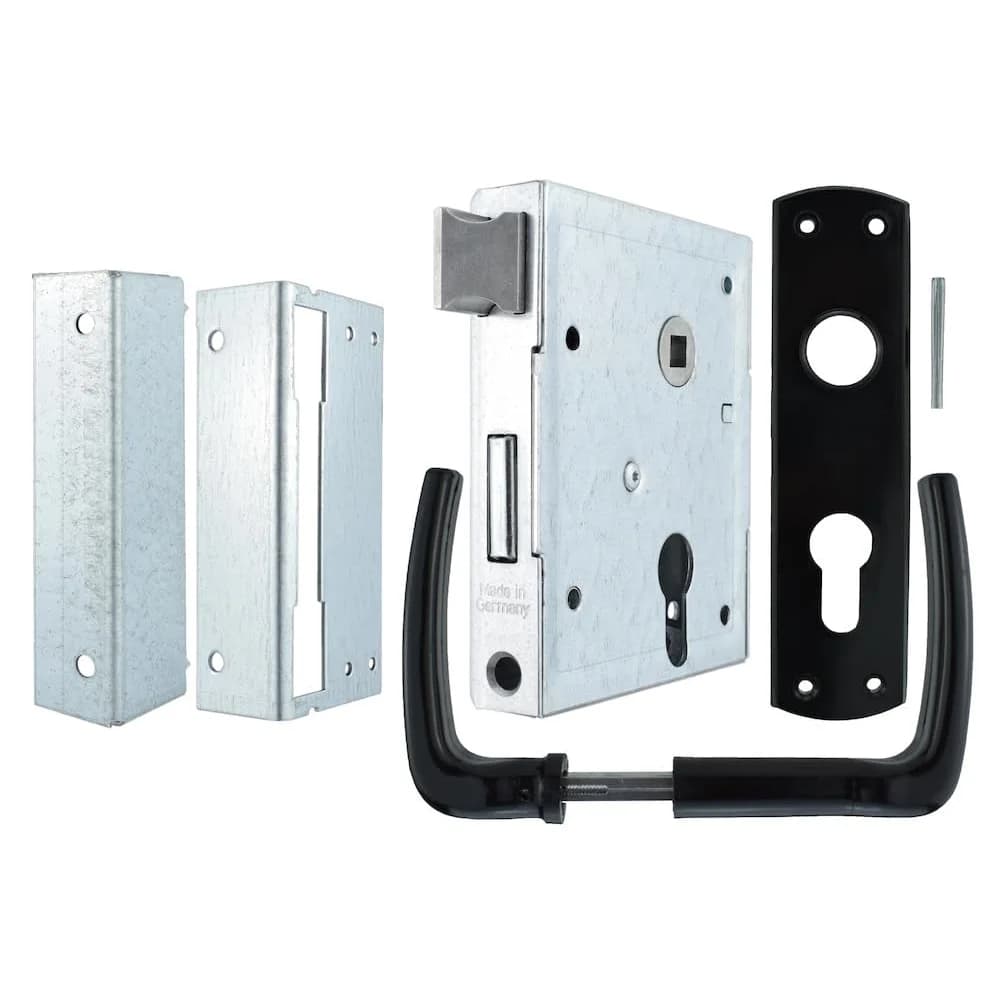 Kastenschloss-Set 79 PK,PZ55/8,D55 ausw./einw,vz