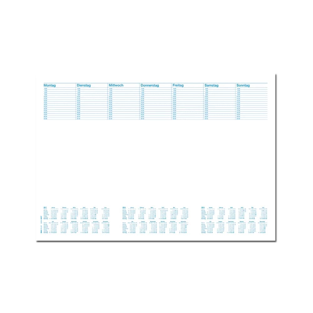 RNK Schreibunterlage, 480x330mm, Blanko/Kalendarium, 30 Blatt