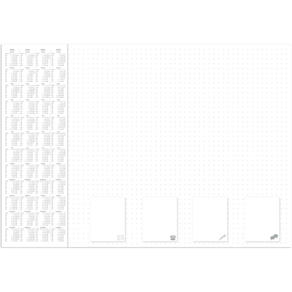 RNK Notiz-Schreibunterlage, 600x420mm, Office-dotted, 30 Blatt