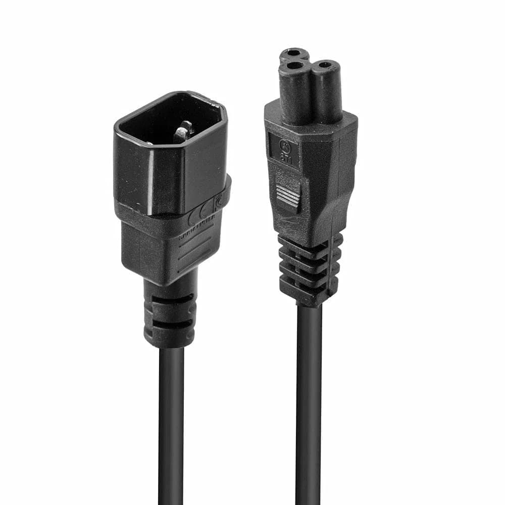 Lindy 30340 Stromkabel Schwarz 1 m C14-Koppler C5-Koppler