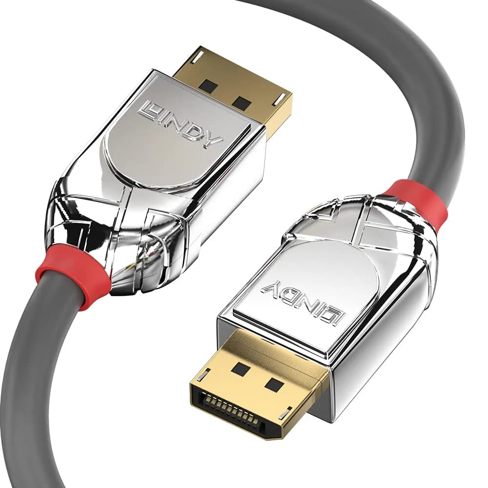 Lindy 36303 DisplayPort-Kabel 3 m Chrom, Grau