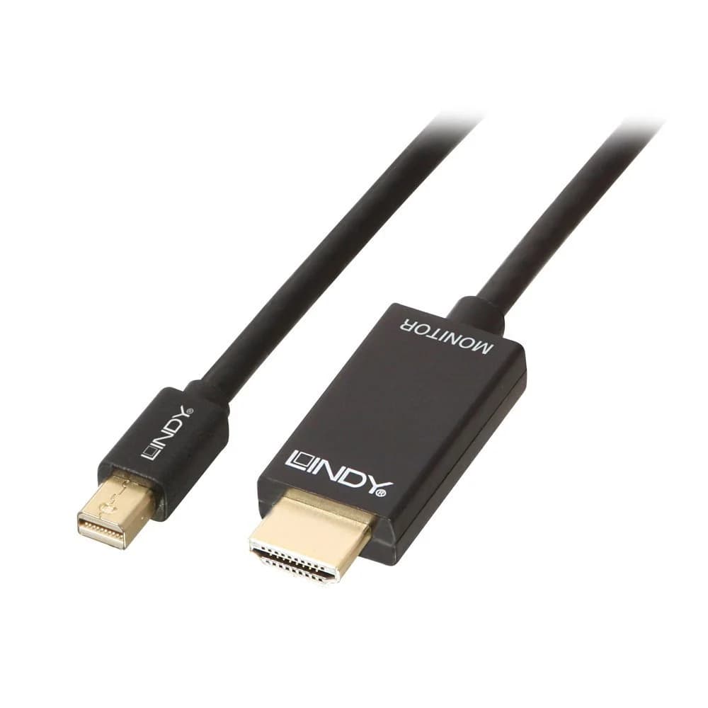 Lindy 36926 Videokabel-Adapter 1 m HDMI Typ A (Standard) Mini DisplayPort Schwarz