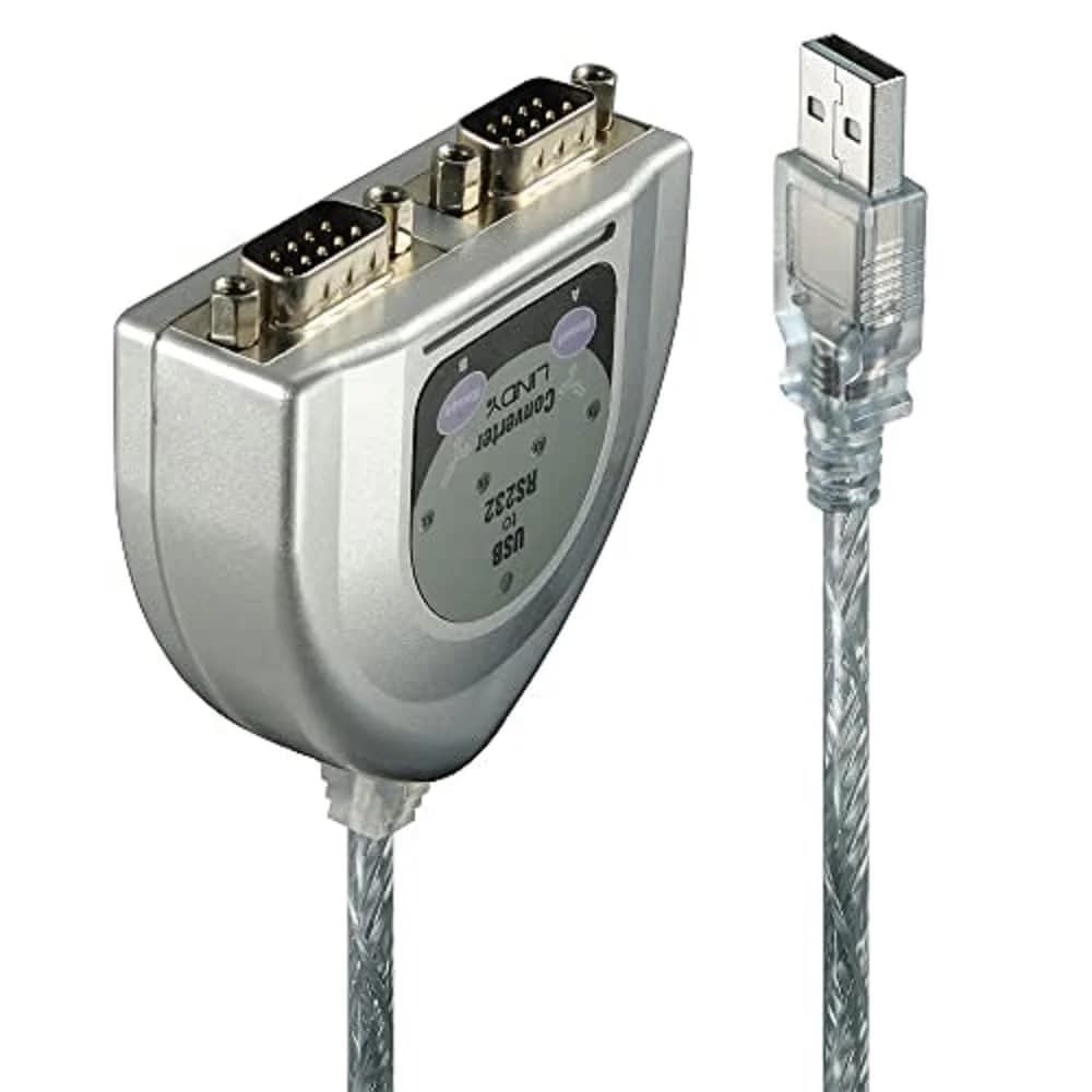 Lindy 42889 Serien-Kabel Silber 0,6 m USB Typ-A DB-9