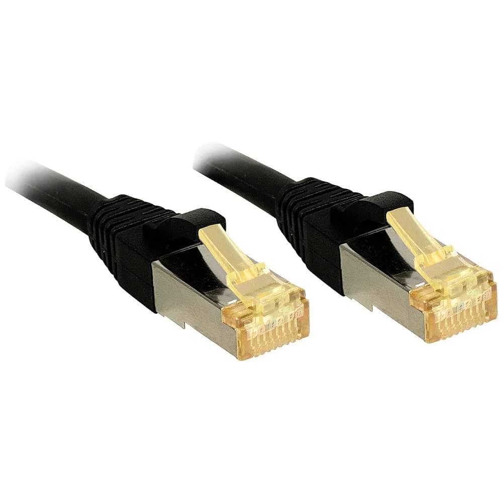Lindy 47308 Patchkabel 1.50m RJ45 S/FTP LSOH, mit Cat7 Rohkabel, schwarz