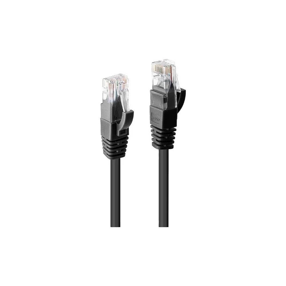 Lindy 48082 Netzwerkkabel Schwarz 10 m Cat6 U/UTP (UTP)