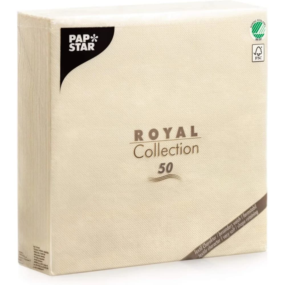 Papstar 50er-Pack Servietten »Royal Collection« rosa, 40x40 cm