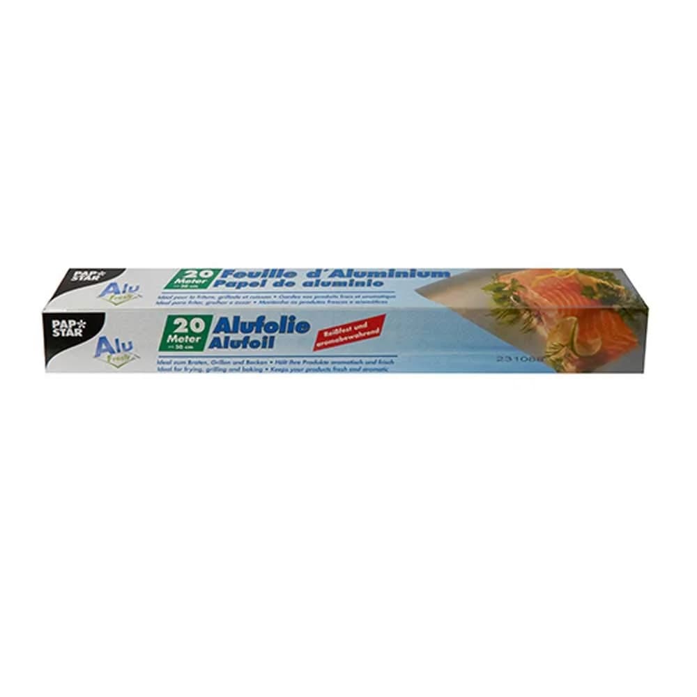 Papstar Alufolie 20 Meter silber, 30 cm