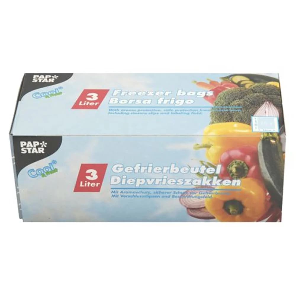 PAPSTAR Gefrierbeutel 14158 transparent 3,0 l