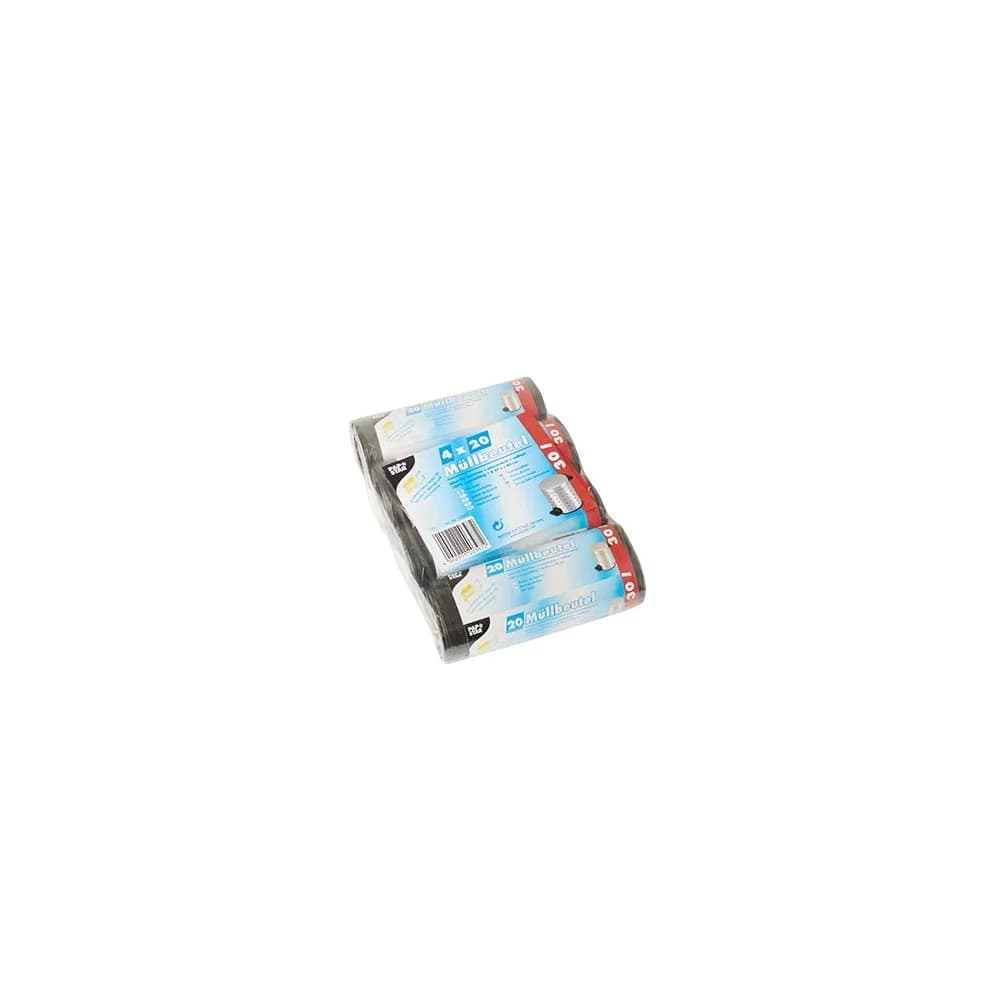 PAPSTAR Müllbeutel 12397 60x50cm 30l LDPE grau 4x20 St./Pack.