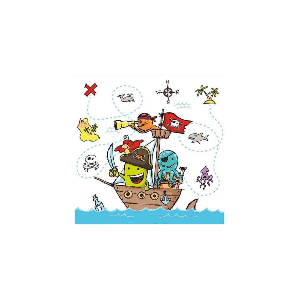 Papstar Servietten Pirate Crew