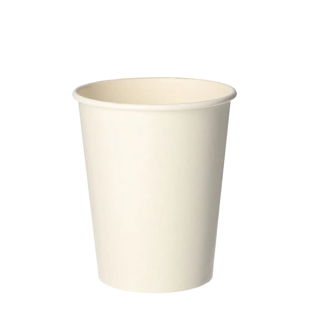 Papstar Pure Trinkbecher, 0,2 Liter, weiß 87457 , 1 Packung = 50 Stück