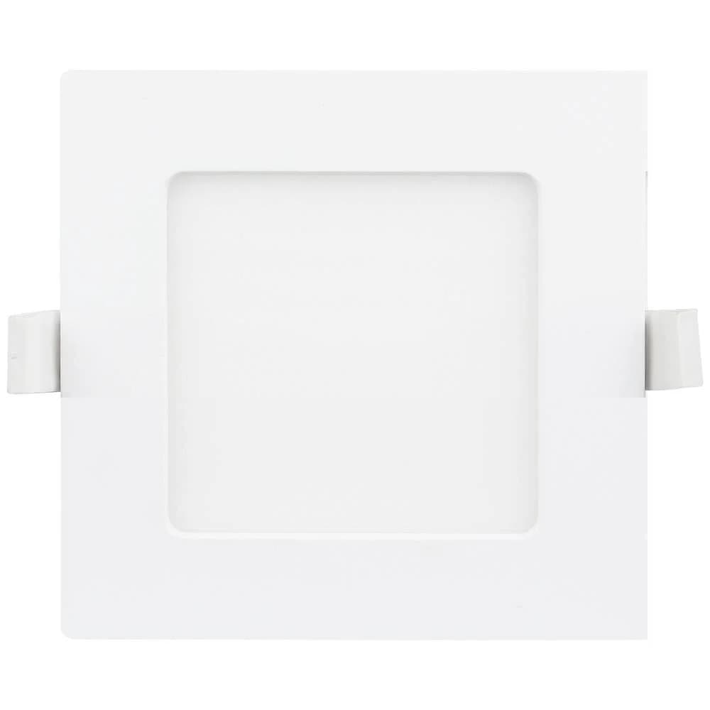 HEITRONIC LED Einbauleuchte LED Einbaudownlight LE MANS quadratisch 6W 115x115x32 mm 501380, Dimmbar