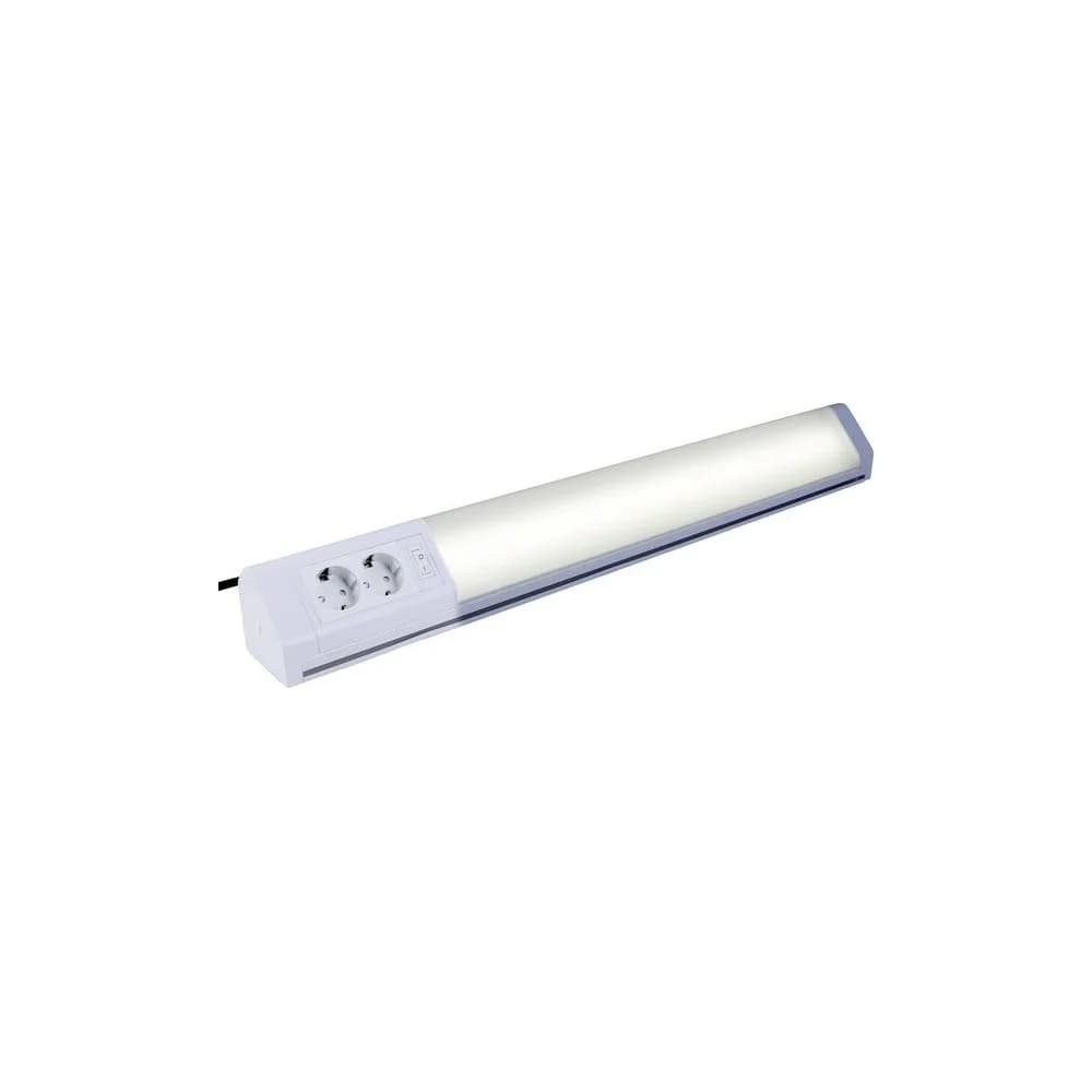 Heitronic LED Unterbauleuchte Bonn 20W 1062mm warmweiss mit 2 Steckdosen