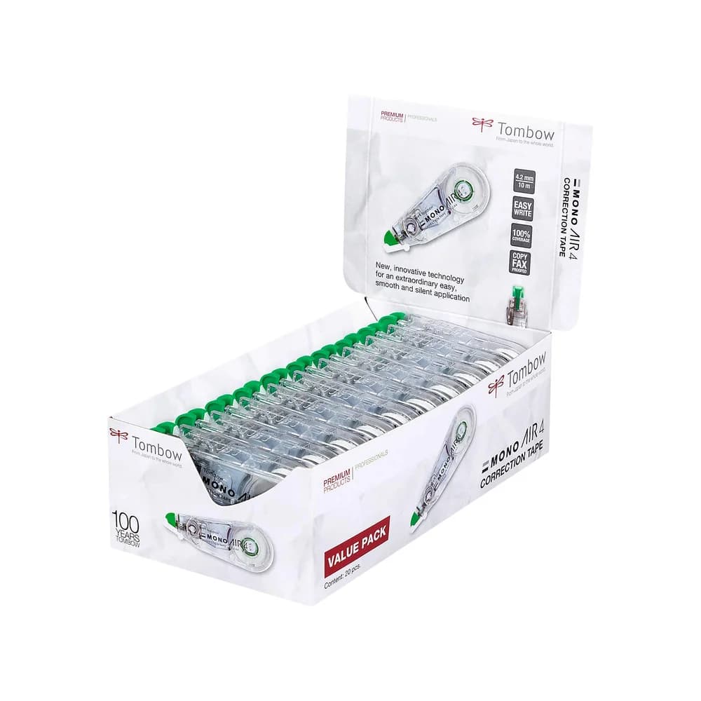 Tombow 20er-Pack Einweg-Korrekturroller »Mono Air« weiß
