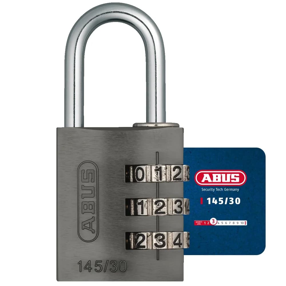 ABUS Vorhängeschloss ABUS 145/30, schwarz
