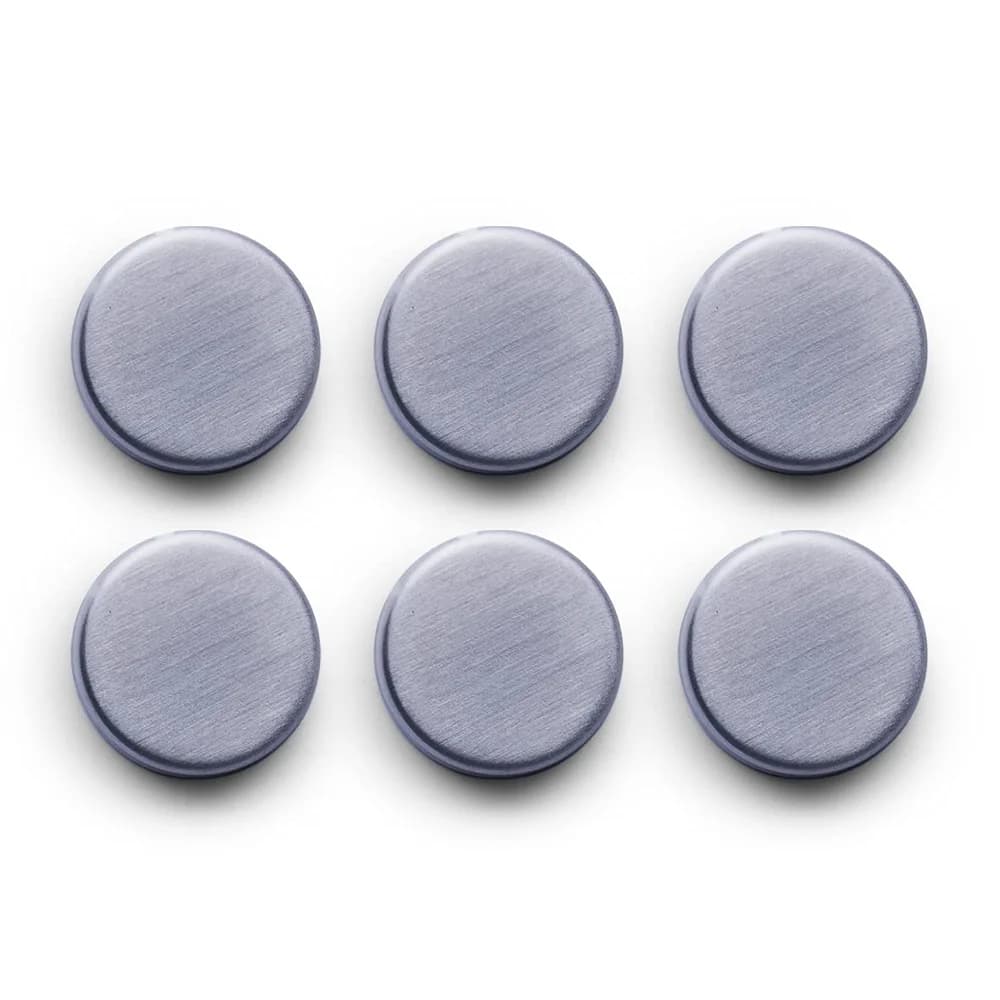 Zeller Magnet 6er Set NEALA, Ø 2,7 cm - Edelstahl 18/10