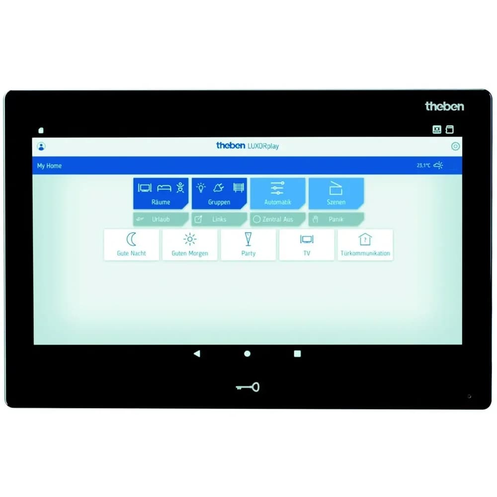 Theben Steuerzentrale/Display LUXORliving CP10 BK