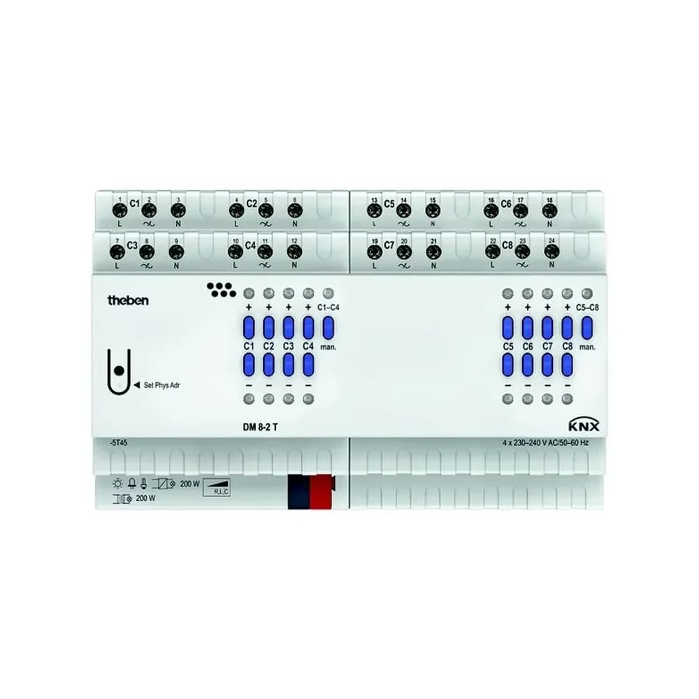 Theben Dimmaktor DM 8-2 T KNX