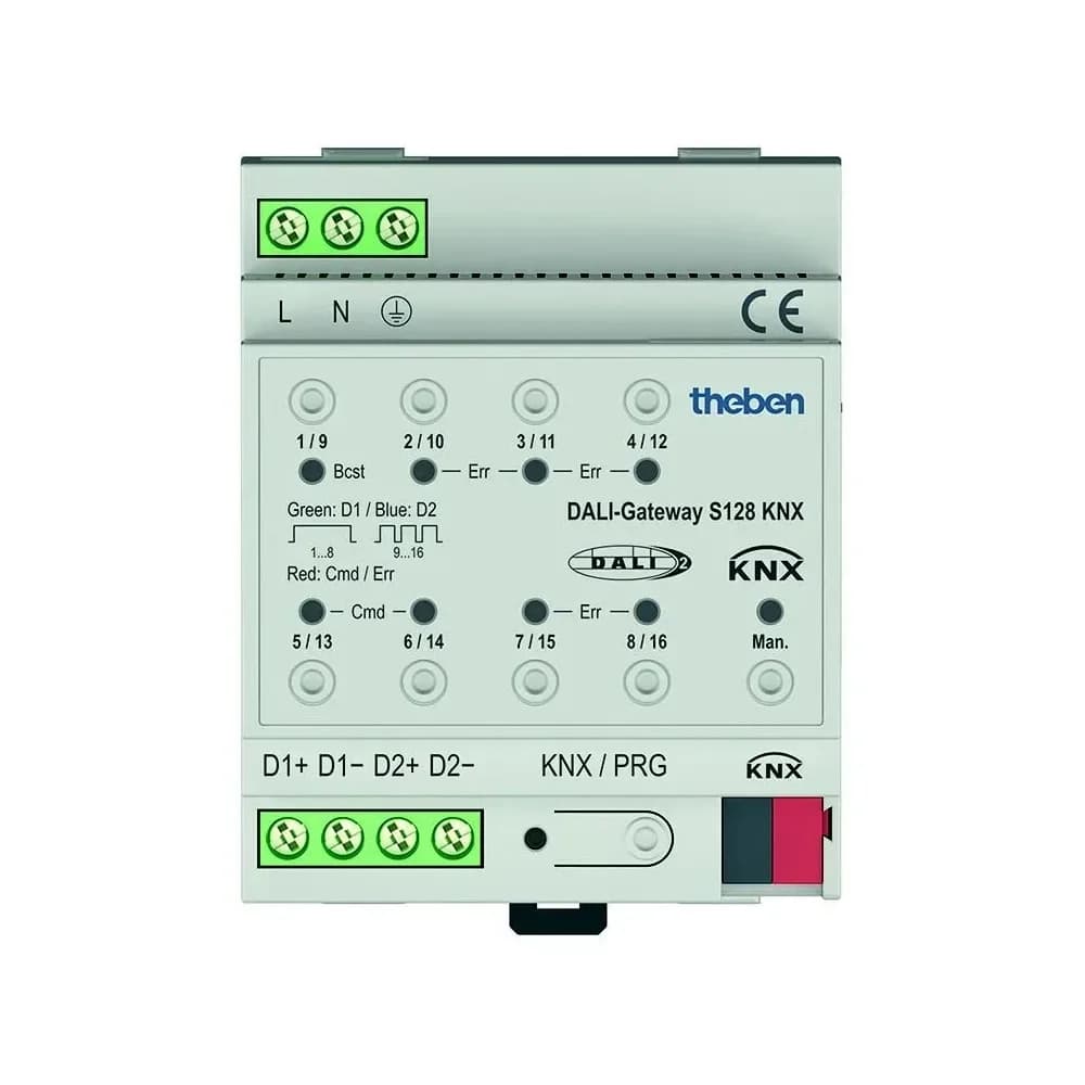 Theben Schnittstelle 2-Kanal DALI-Gateway S128KNX