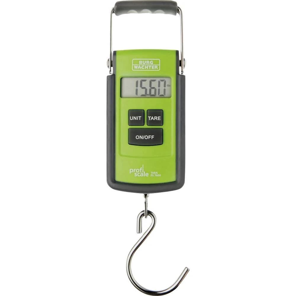 Burg Wächter Kofferwaage Handwaage Tara PS 7600 76000, Mit Haken