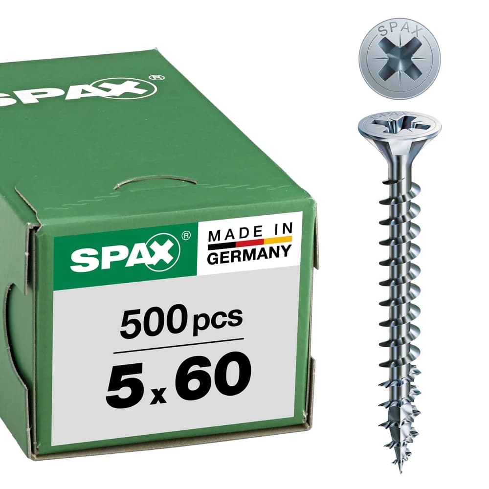Schraube R 88094 SEKO Spitze/PZ 5x60/54-Z Stahl galv.verz. WIROX 500St. SPAX
