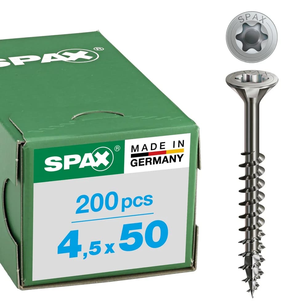 SPAX® Universalschrauben A2 T20 4,5x50 200 St.