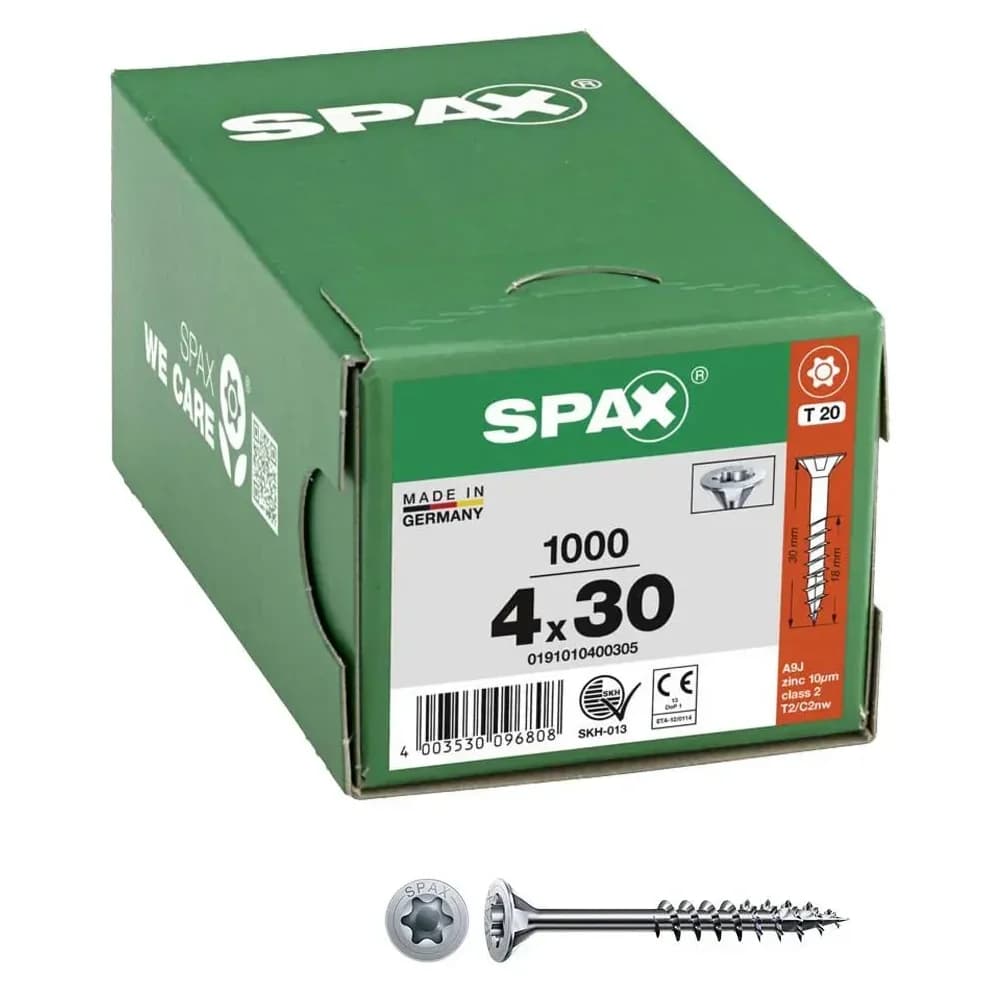 SPAX® Universalschrauben T20 4x30 1000 St.
