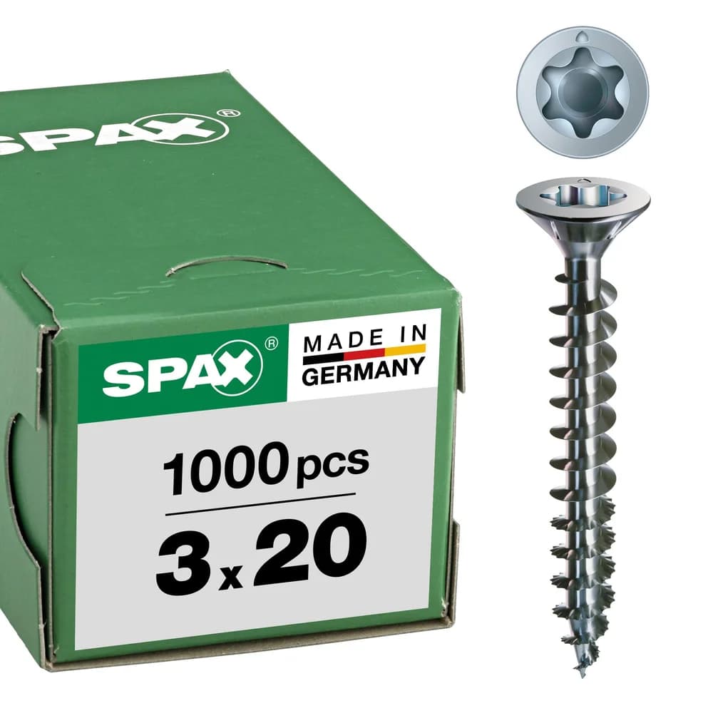 SPAX® Universalschrauben T10 3x20 1000 St.