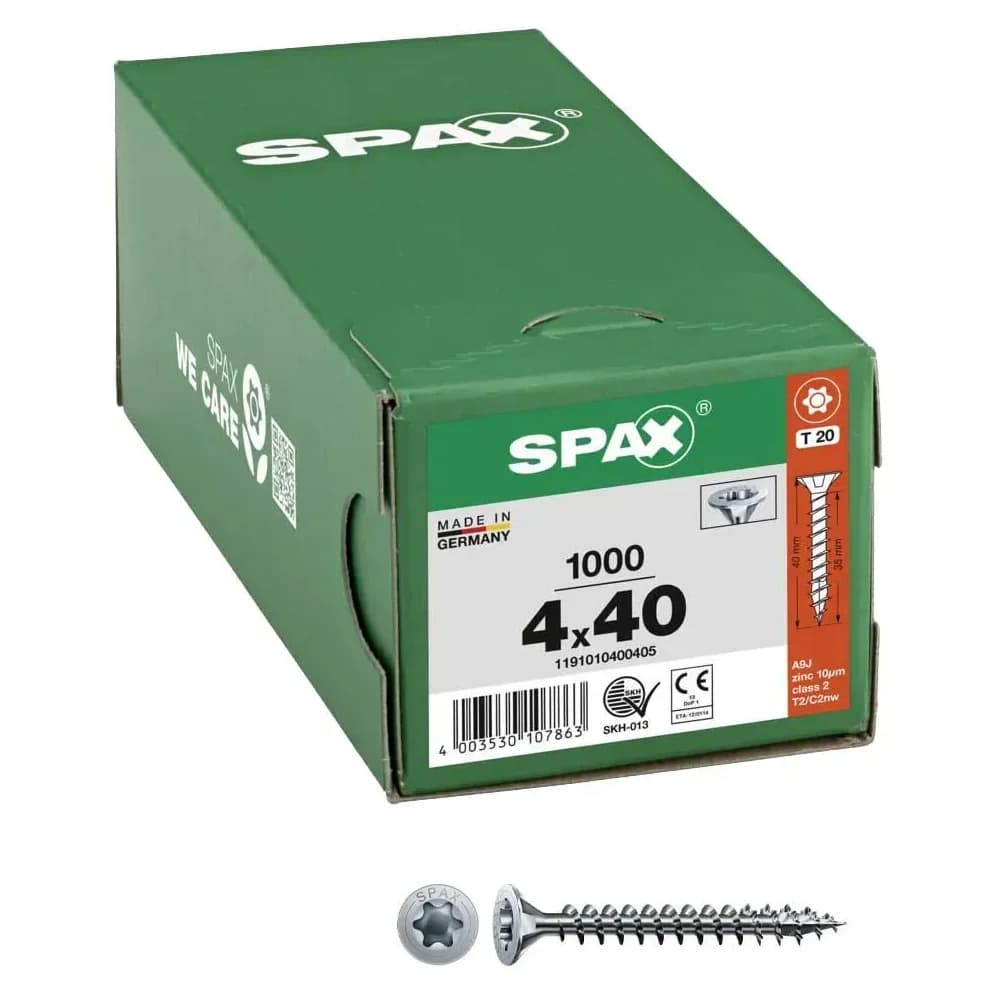 SPAX® Universalschrauben T20 4x40 1000 St.