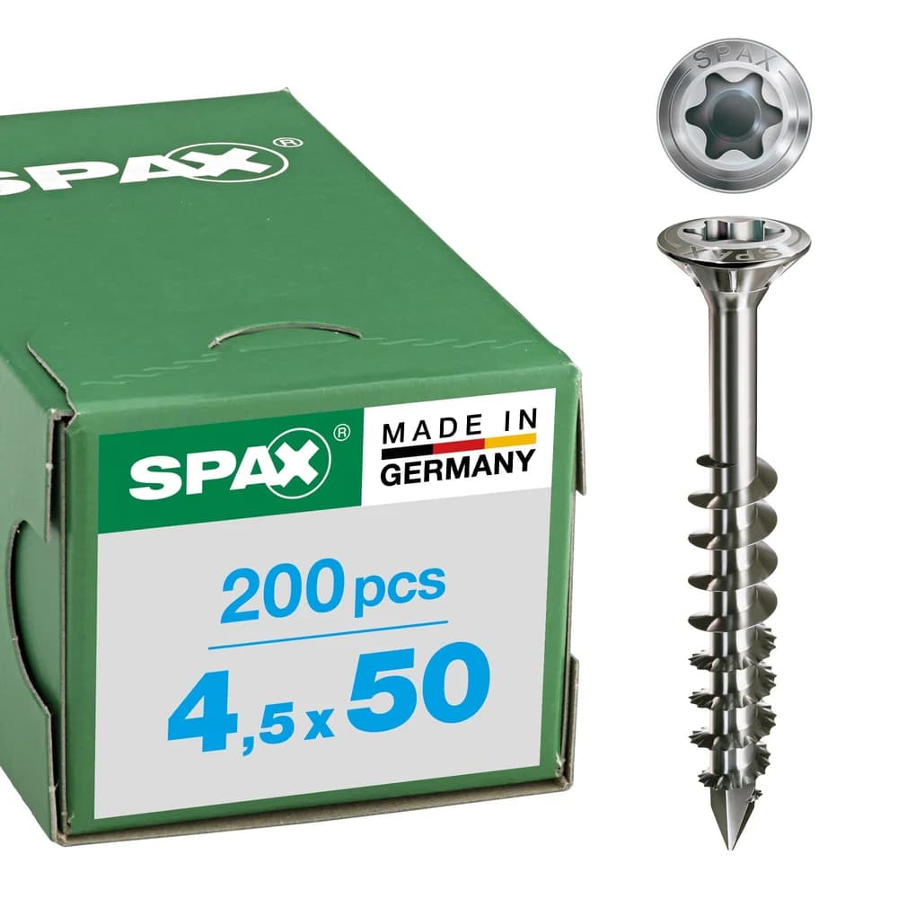 SPAX® Fassadenschrauben A2 T20 4,5x50 200 St.