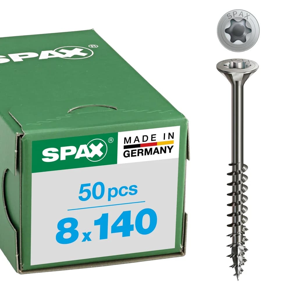 SPAX A2 SEKO T-STAR+ T40 TG 4CUT 8 x 140