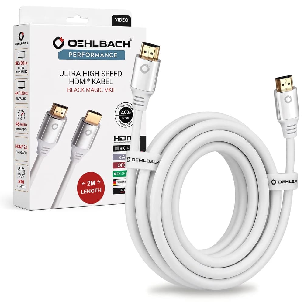 OEHLBACH Ultra-High-Speed HDMI Kabel D1C92491 HDMI-Kabel, 8K UHD
