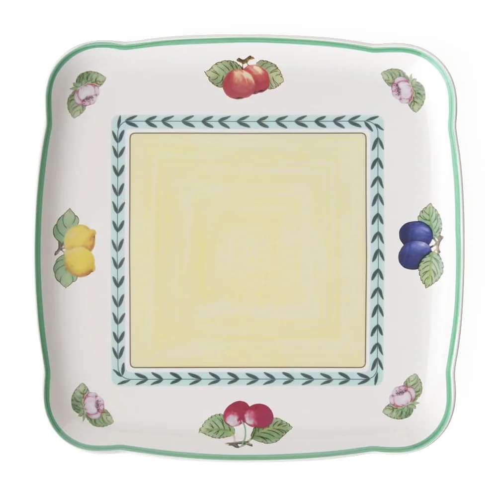 Villeroy & Boch Servierplatte French Garden, Porzellan, 30x30 cm bunt