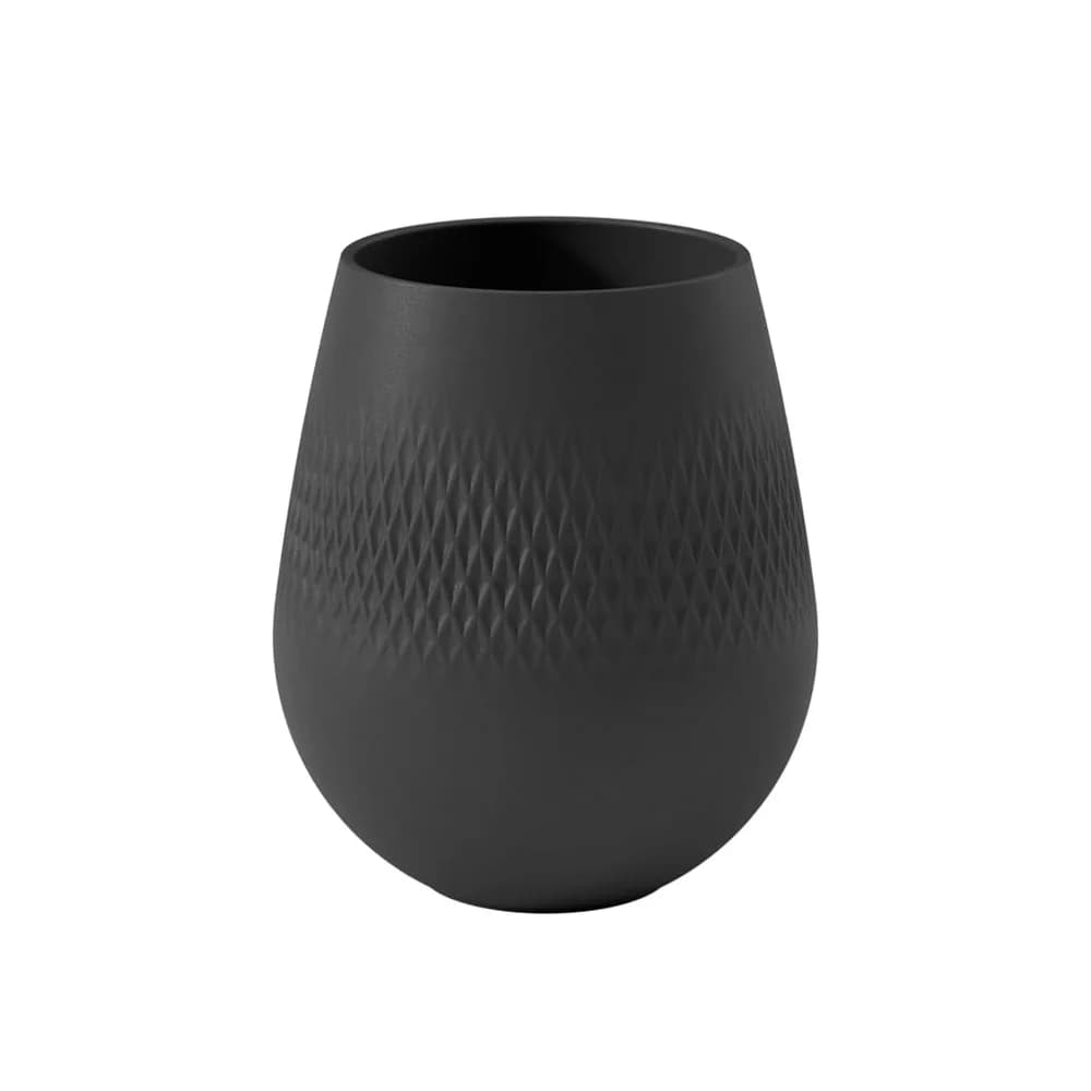 Villeroy & Boch Manufacture Collier noir Vase Carré klein 12,5x12,5x14cm