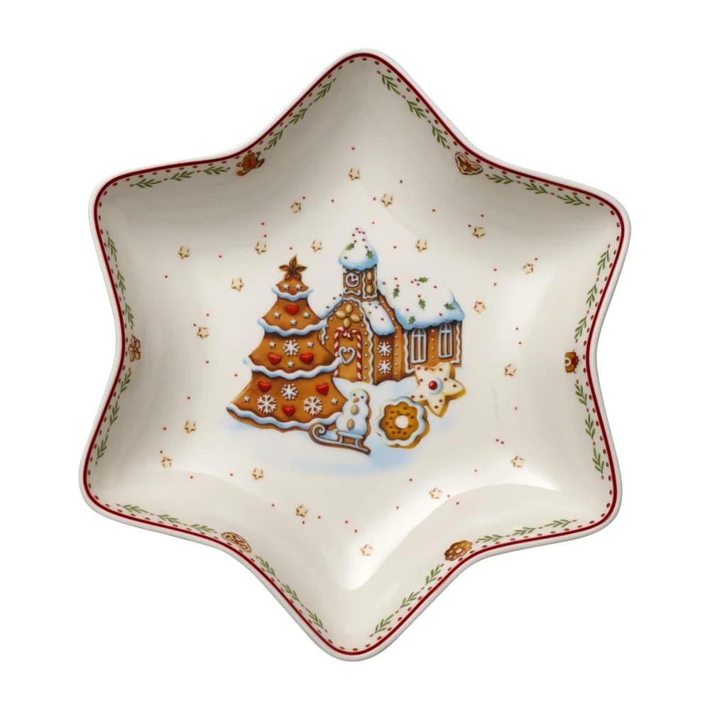 Villeroy & Boch Winter Bakery Delight Sternschale mittel: Lebkuchendorf 24,5cm