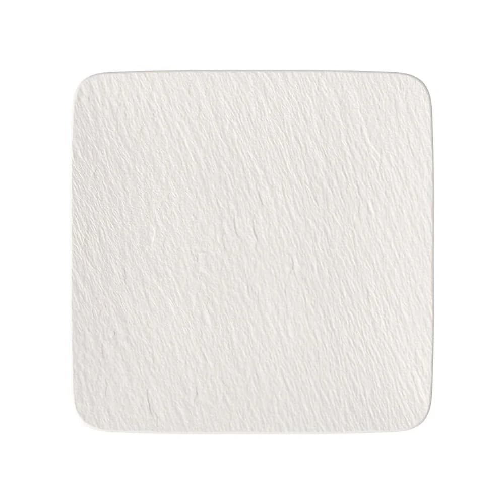 Villeroy & Boch Manufacture Rock Blanc Gourmetteller / Servierplatte quadratisch 32,5cm
