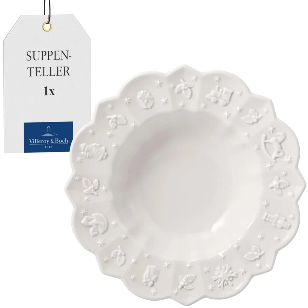 Villeroy & Boch Toy's DelRoyCl Teller tief 14-8658-2700 4003686393127 - Weiß