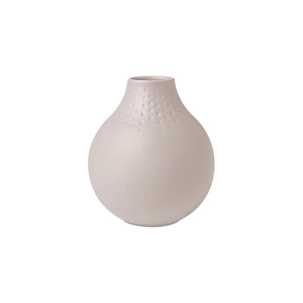 Villeroy & Boch Manufacture Collier beige Vase Perle klein 11,5x11,5x12cm
