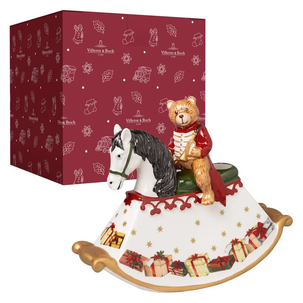 Villeroy & Boch Dekofigur Christmas Toys Schaukelpferd, 22x9x17 cm (1 St) bunt
