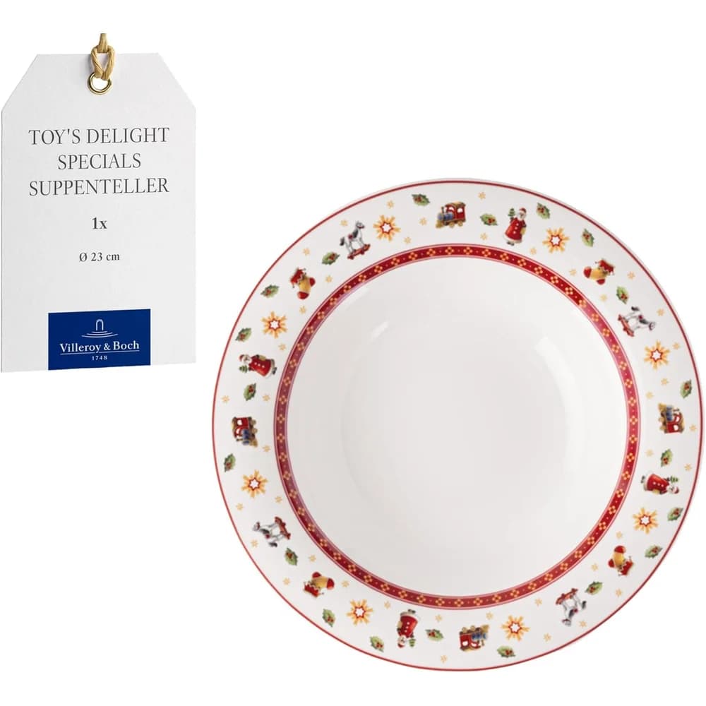 Villeroy & Boch Suppenteller Toy's Delight Specials Suppenteller weiss 23cm weiß