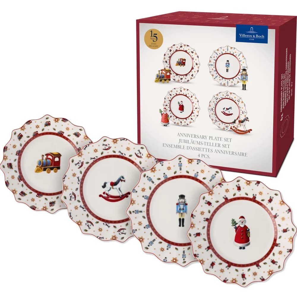 Villeroy & Boch Toy's Delight Jubiläums-Teller Set 4-teilig