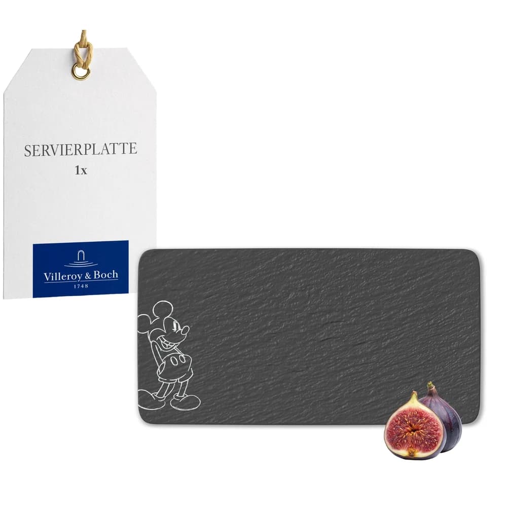 Servierplatte Manufacture Rock Mickey Mouse, schwarz