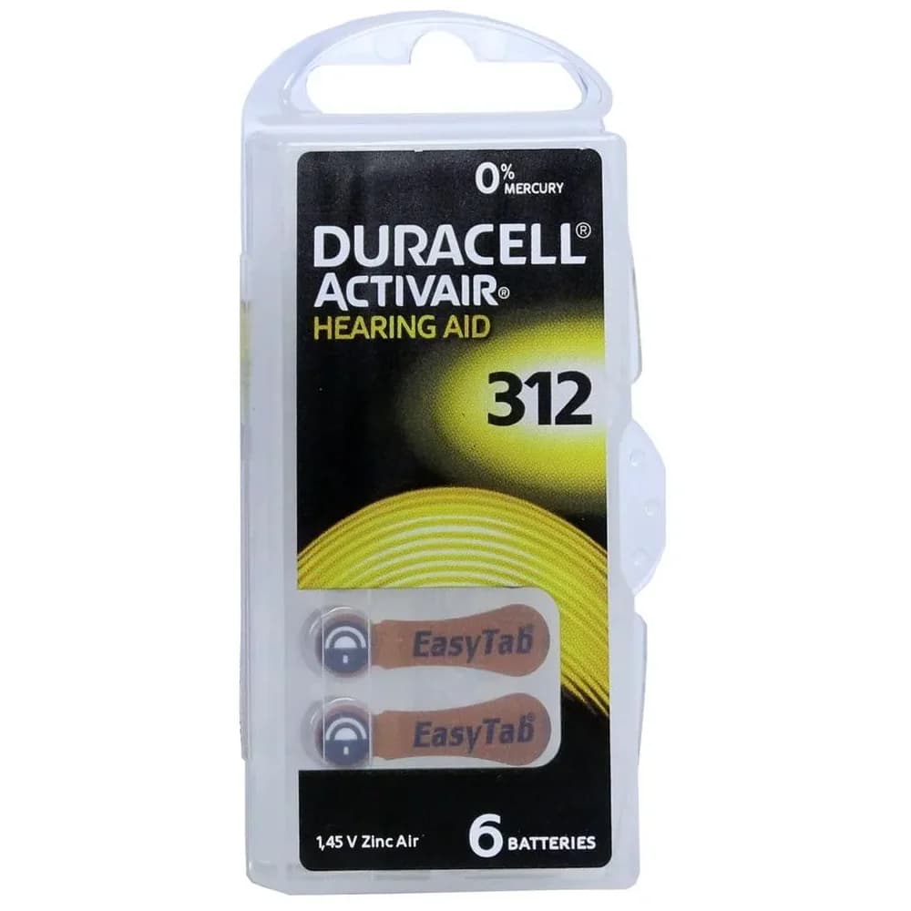 Batterie für Hörgeräte Duracell 312