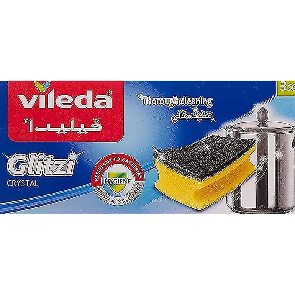Vileda 3er-Pack Topfreiniger »Glitzi Plus« gelb