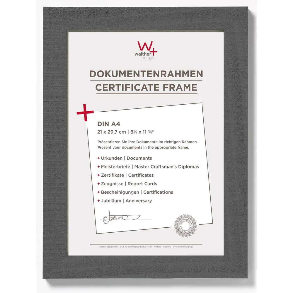 Walther Home DIN A4 21x29,7 Holz grau HO130D